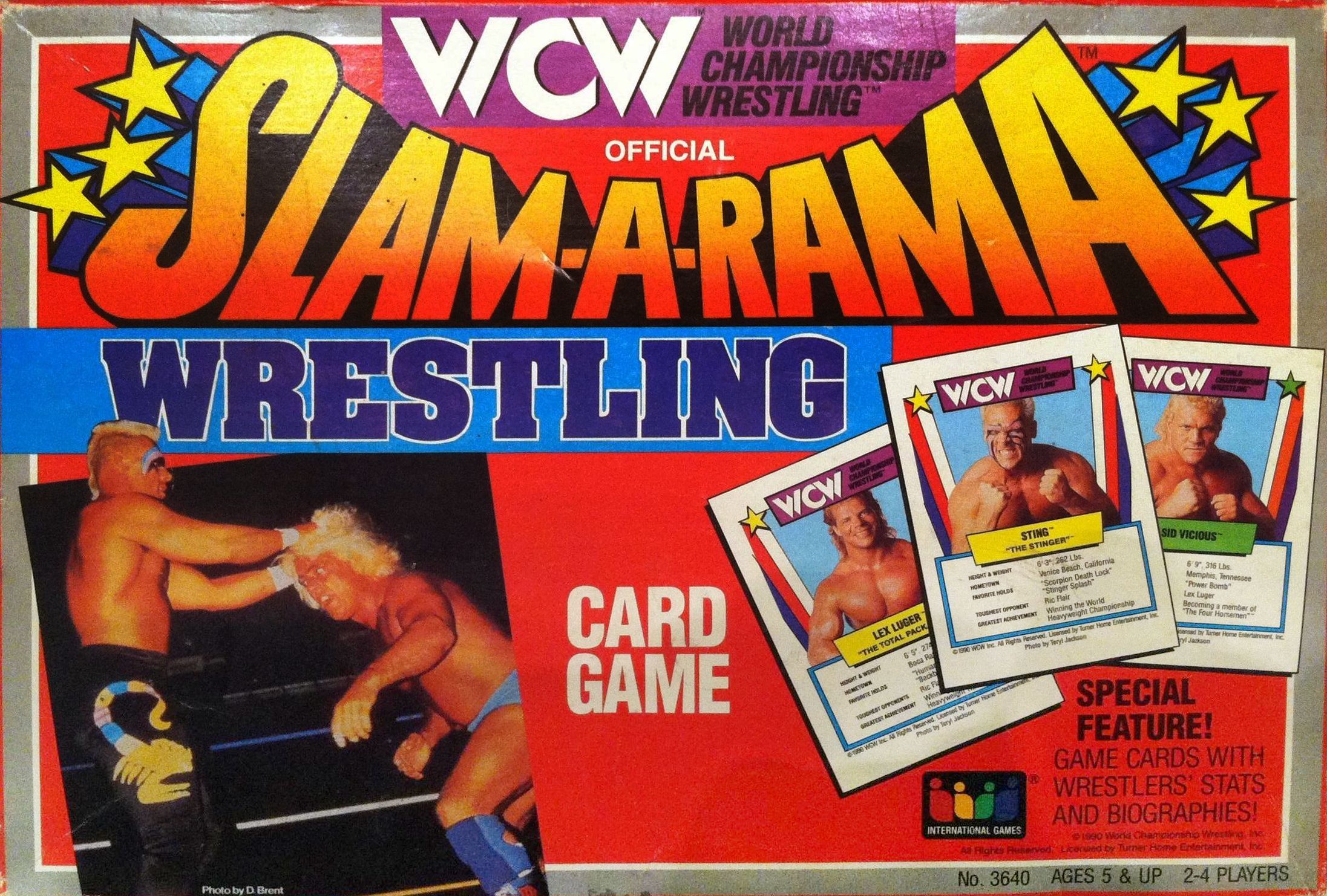 WCW Slam-A-Rama Wrestling Card Game box art