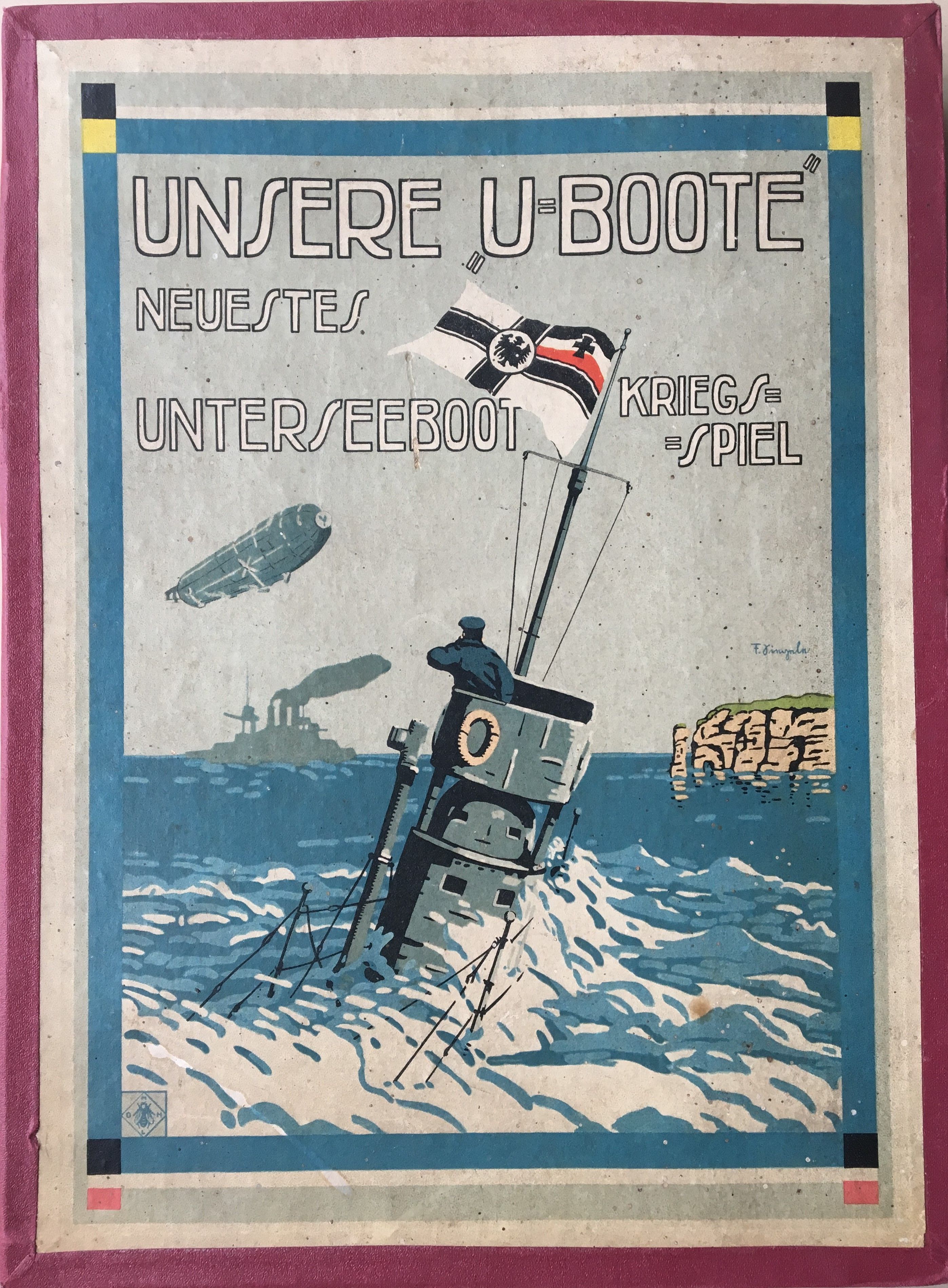 Unsere "U-Boote" Neuestes Unterseeboot Kriegs-Spiel doboz