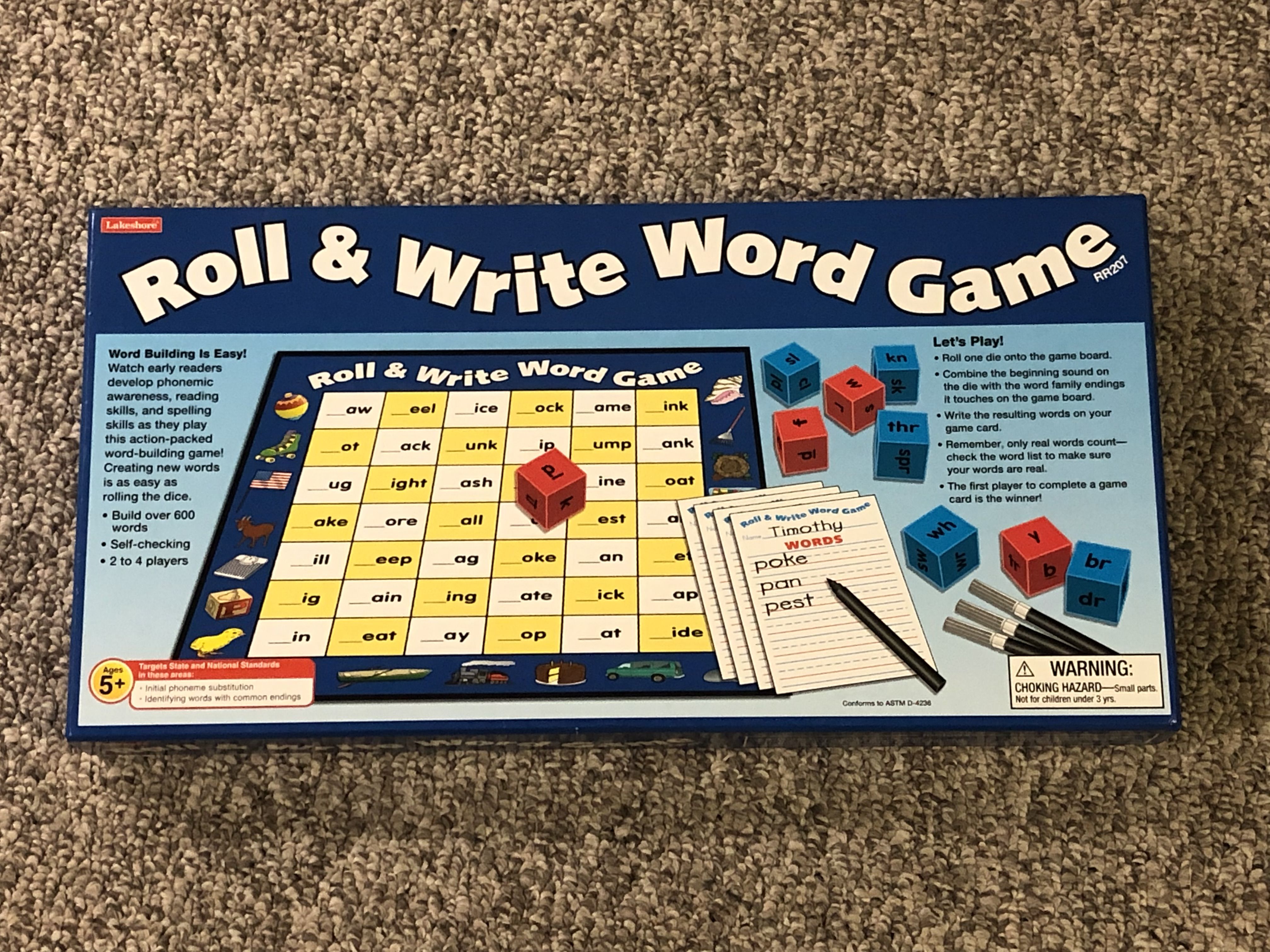 Coperta Roll & Write Word Game