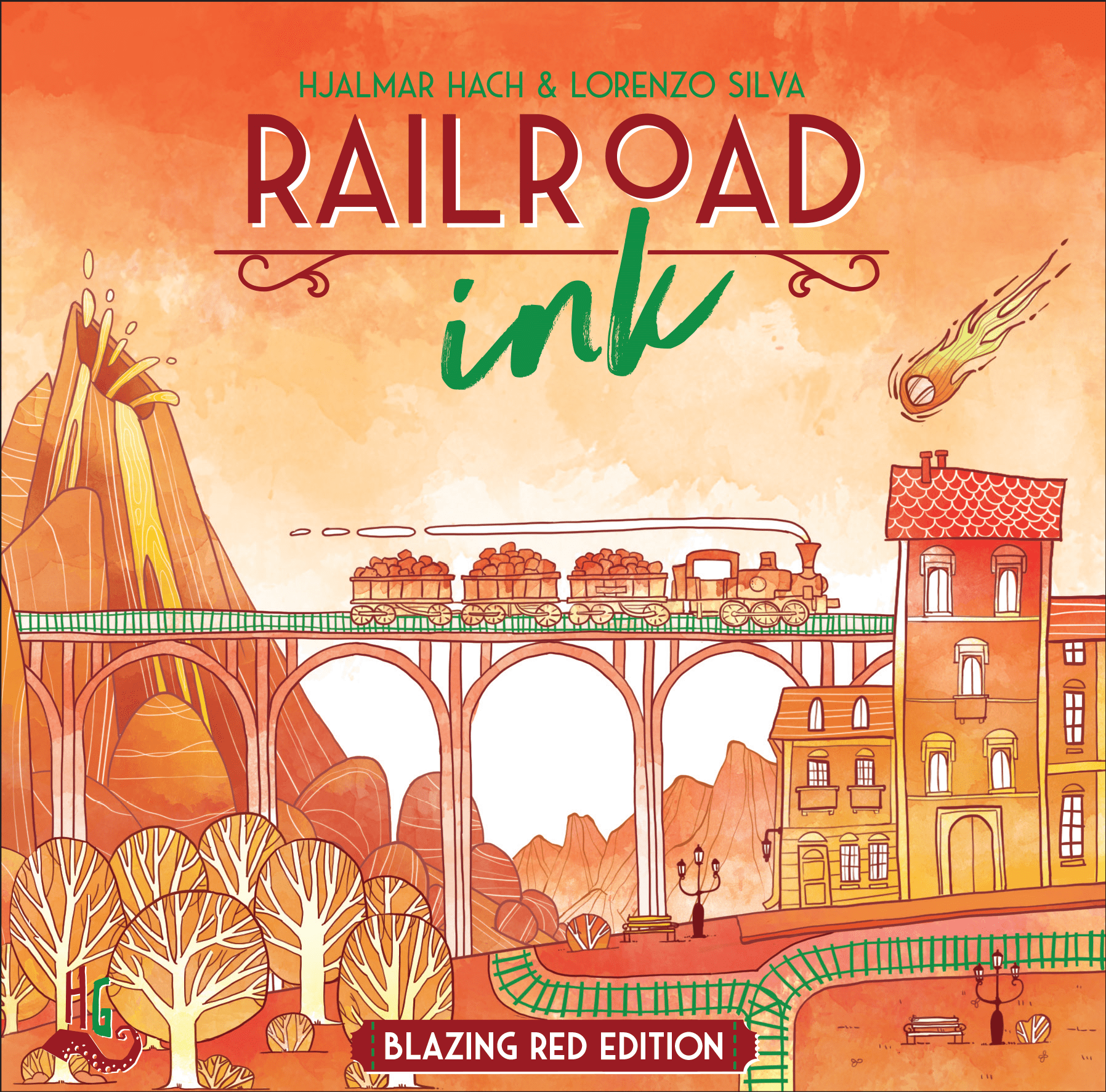 Railroad Ink: Blazing Red Edition doboz