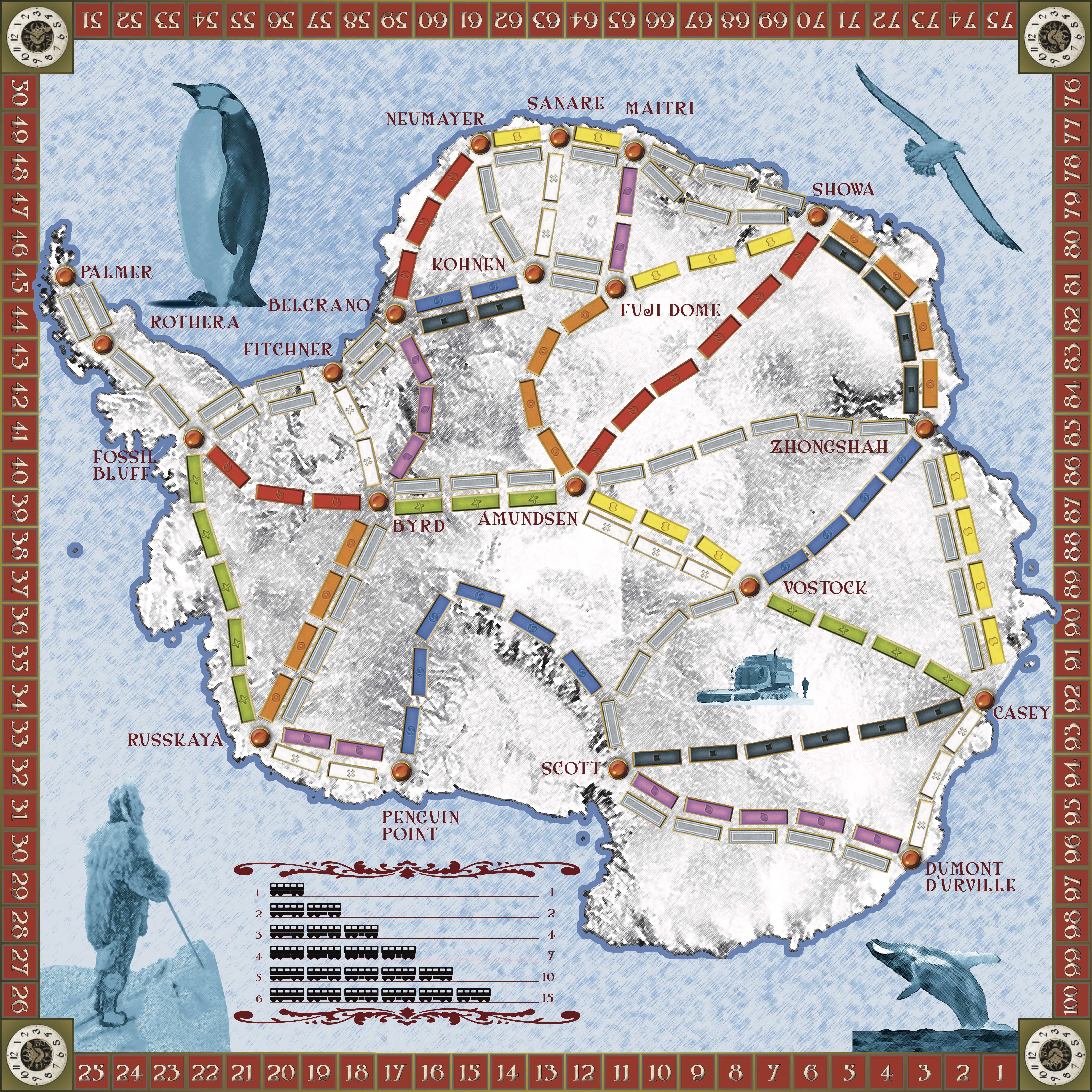 Antarctica (fan expansion for Ticket to Ride) doboz