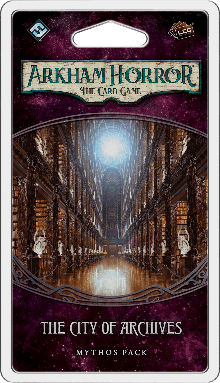 Arkham Horror: The Card Game – The City of Archives: Mythos Pack doboz