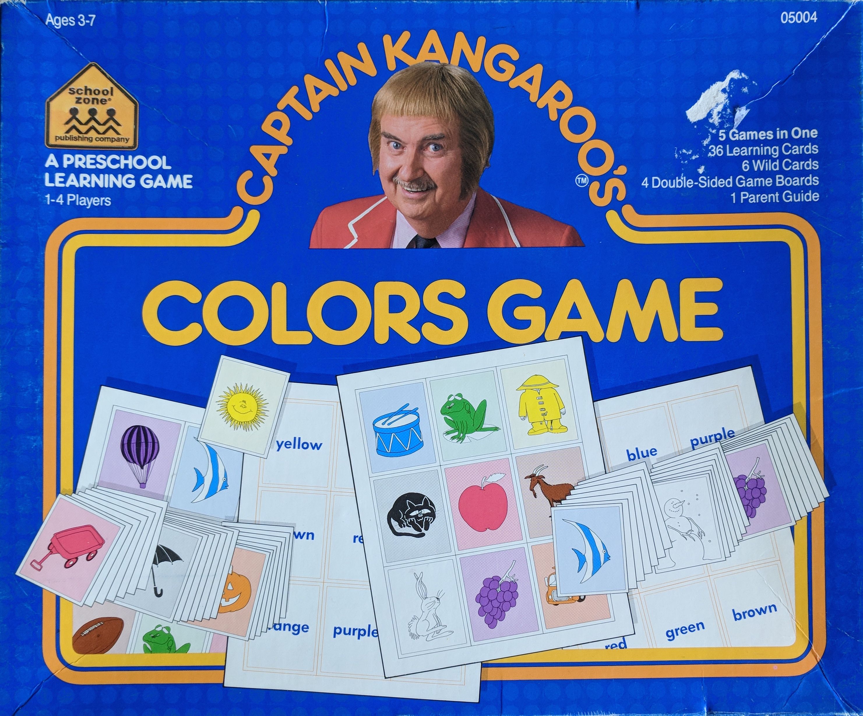 Captain Kangaroo's Colors Game box art