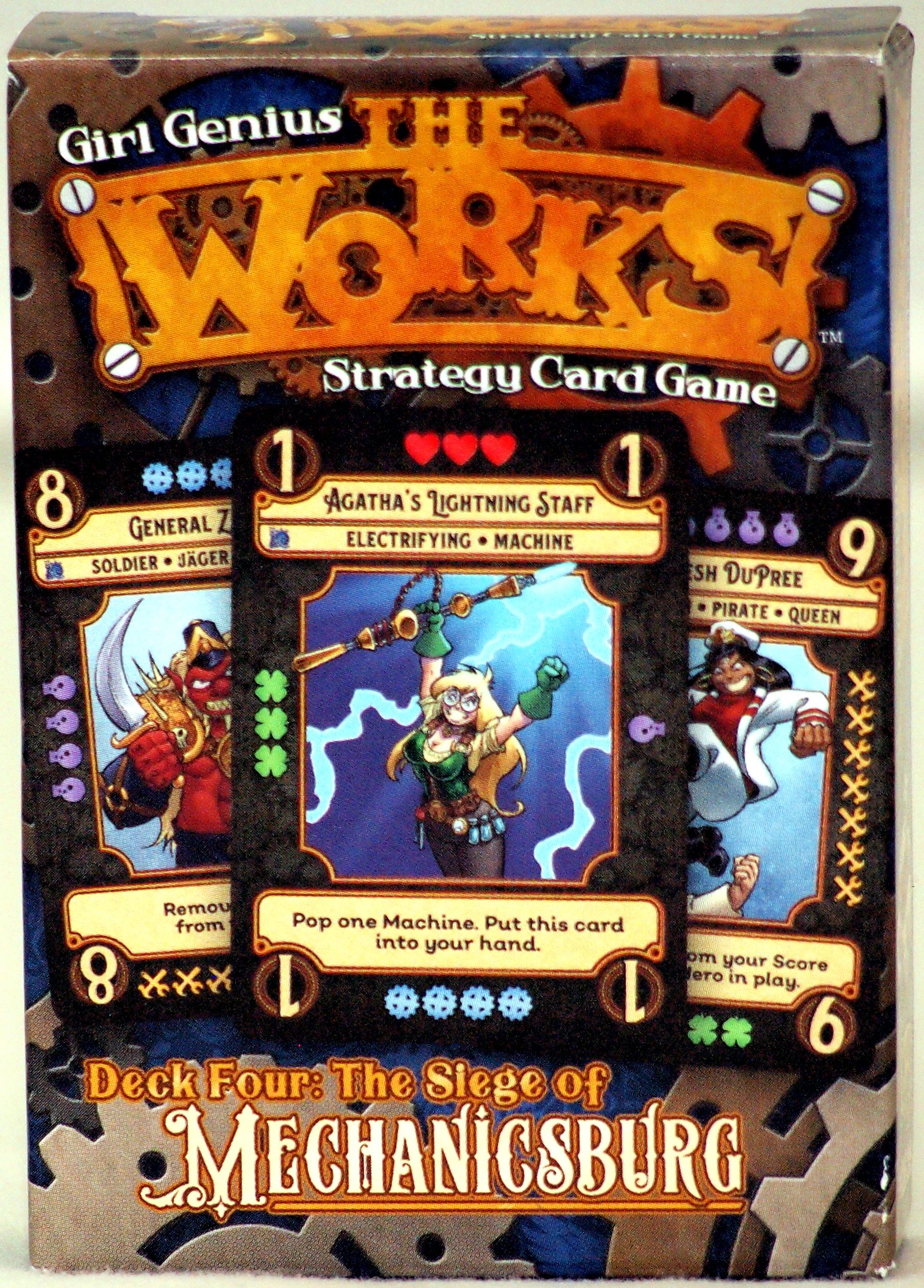 Girl Genius: The Works – The Siege of Mechanicsburg box art