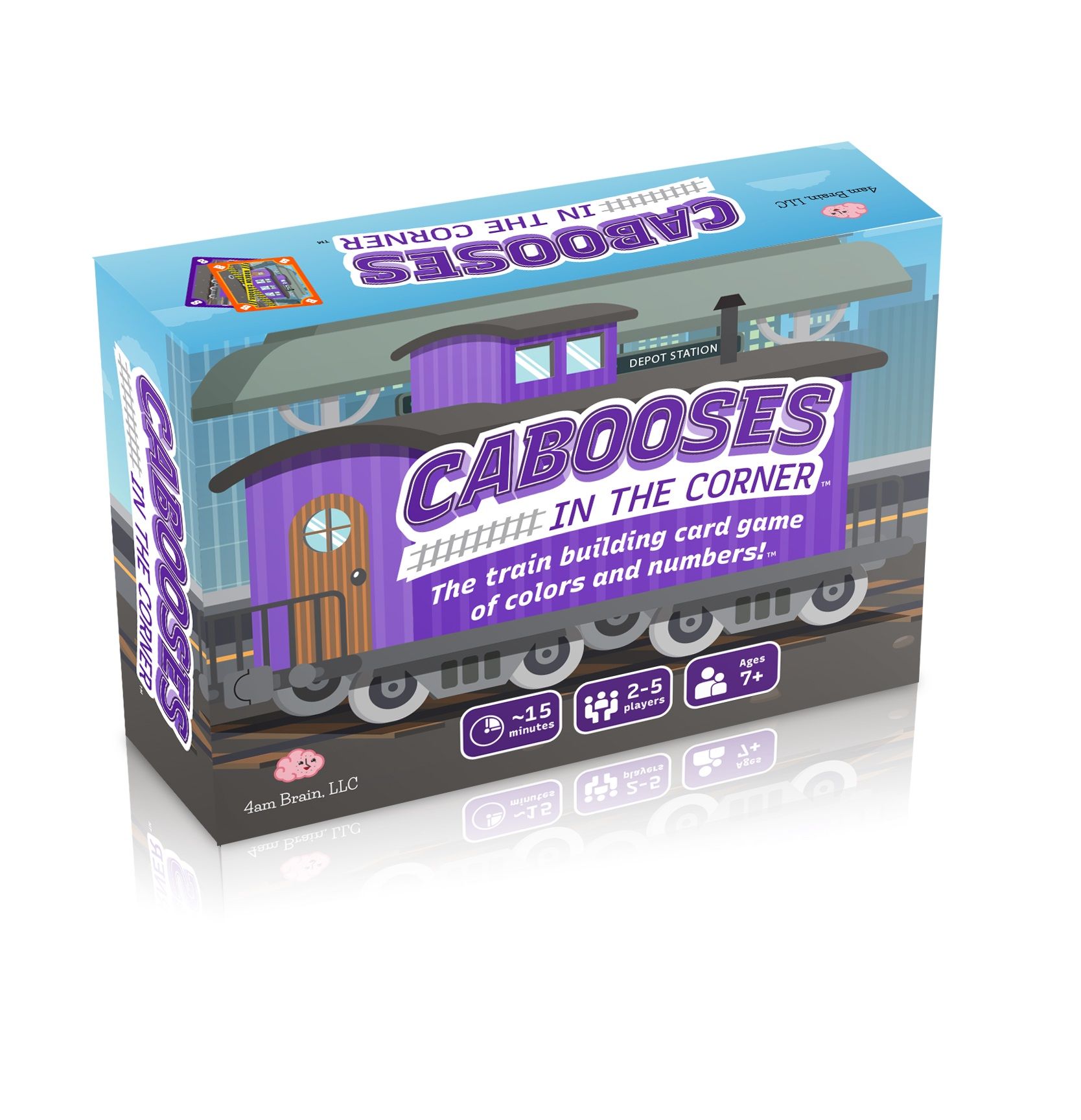 Cabooses in the Corner box art