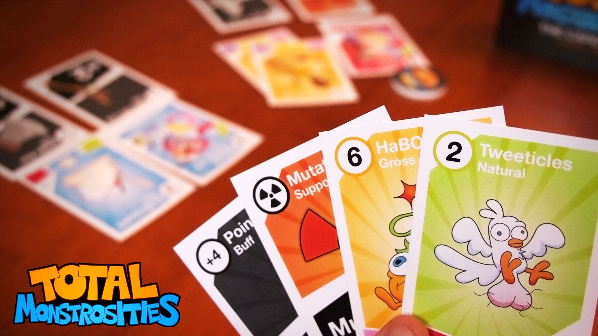 Total Monstrosities the Card Game: Original Orange box art