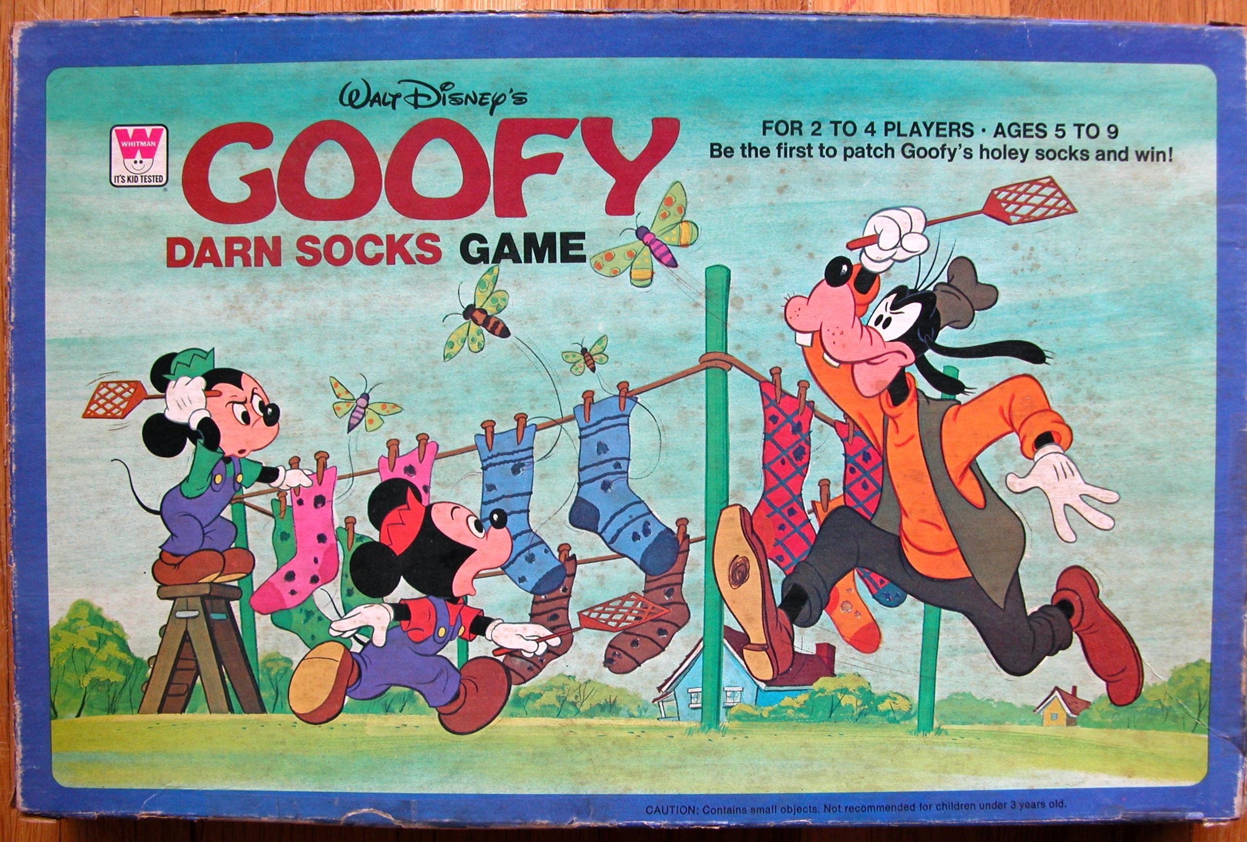 Walt Disney's Goofy Darn Socks Game box art