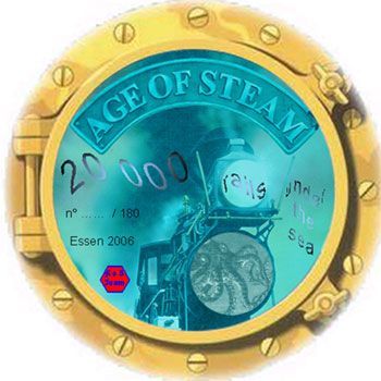 Coperta Age of Steam Expansion: 20,000 Rails Under the Sea