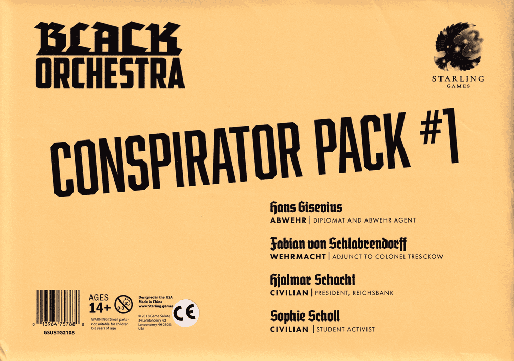 Coperta Black Orchestra: Conspirator Pack #1