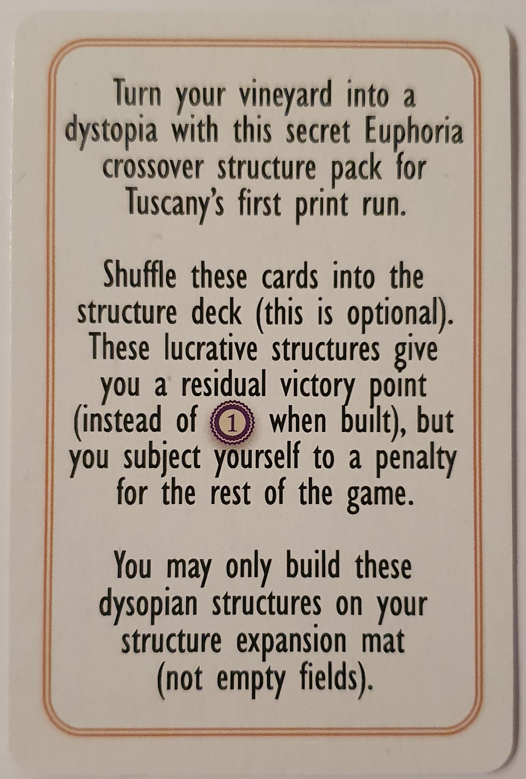 Tuscany & Euphoria Crossover Structures box art
