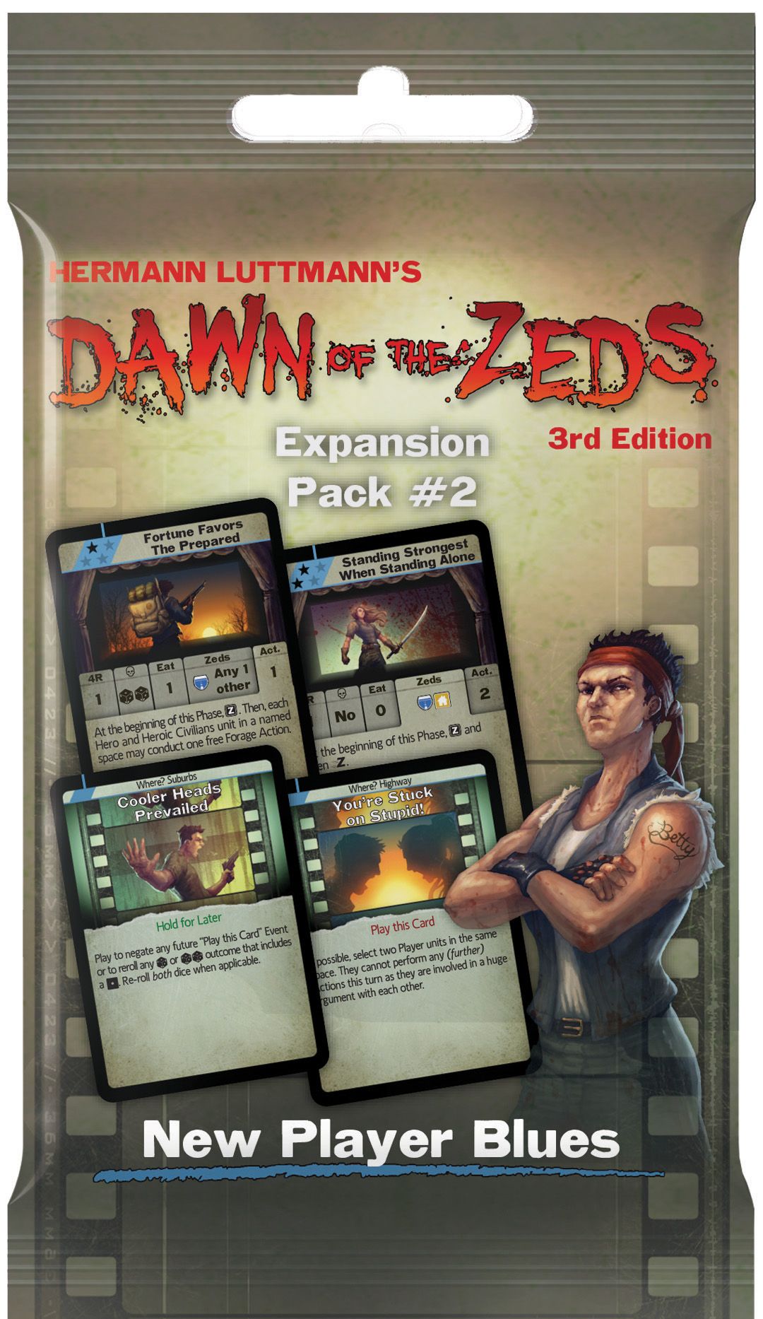 Dawn of the Zeds (Third Edition): Expansion Pack #2 – New Player Blues Expansion box art