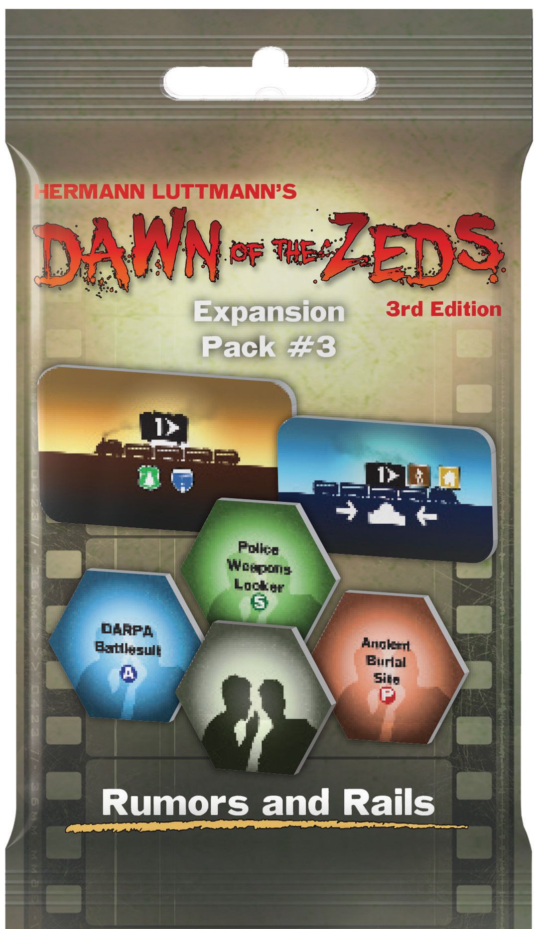 Dawn of the Zeds (Third Edition): Expansion Pack #3 – Rumors and Rails box art