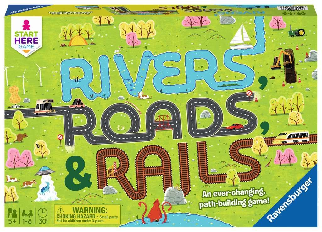 Rivers, Roads & Rails box art