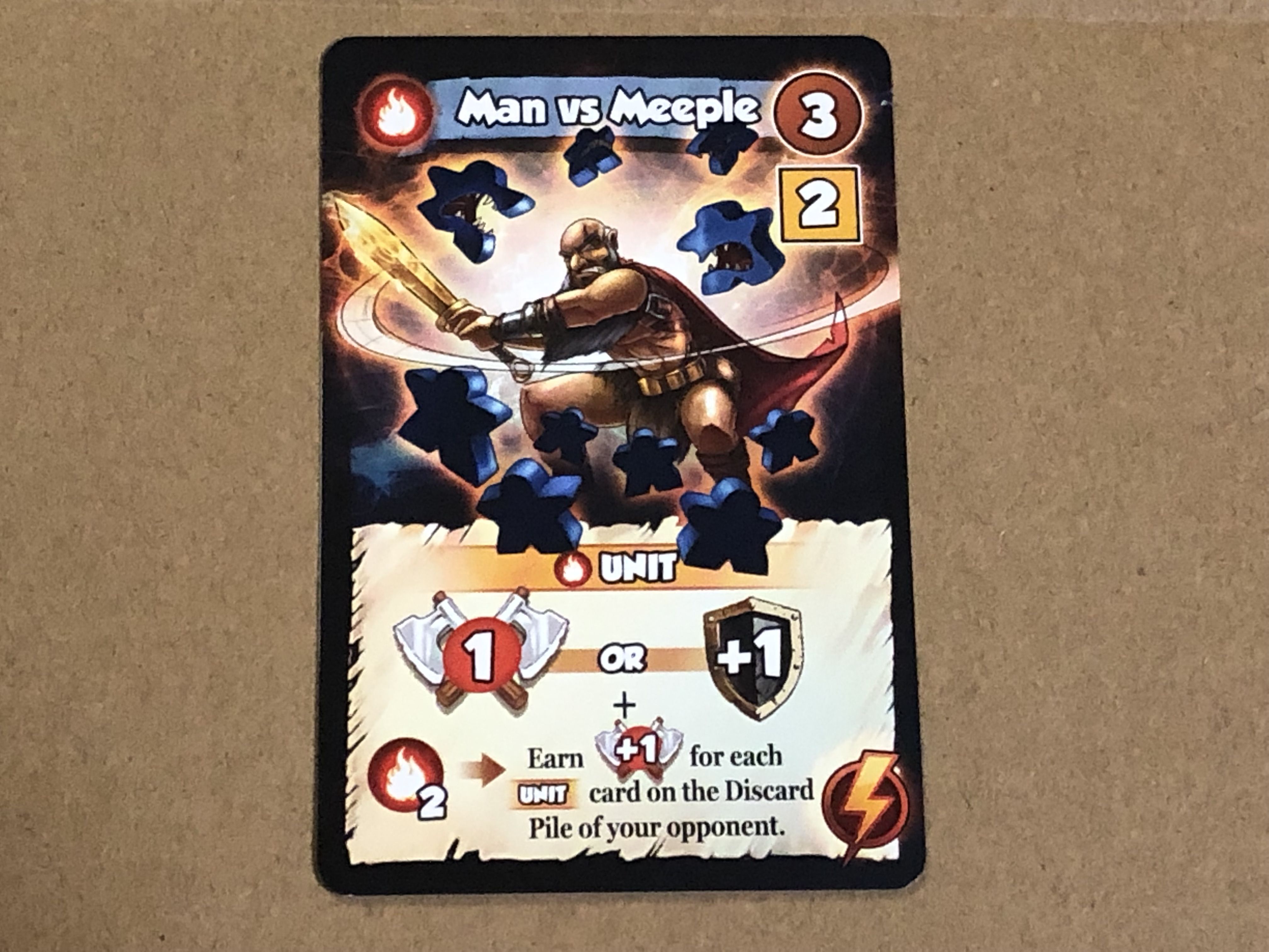 Vikings Gone Wild: Masters of Elements – Man vs Meeple Promo Card doboz