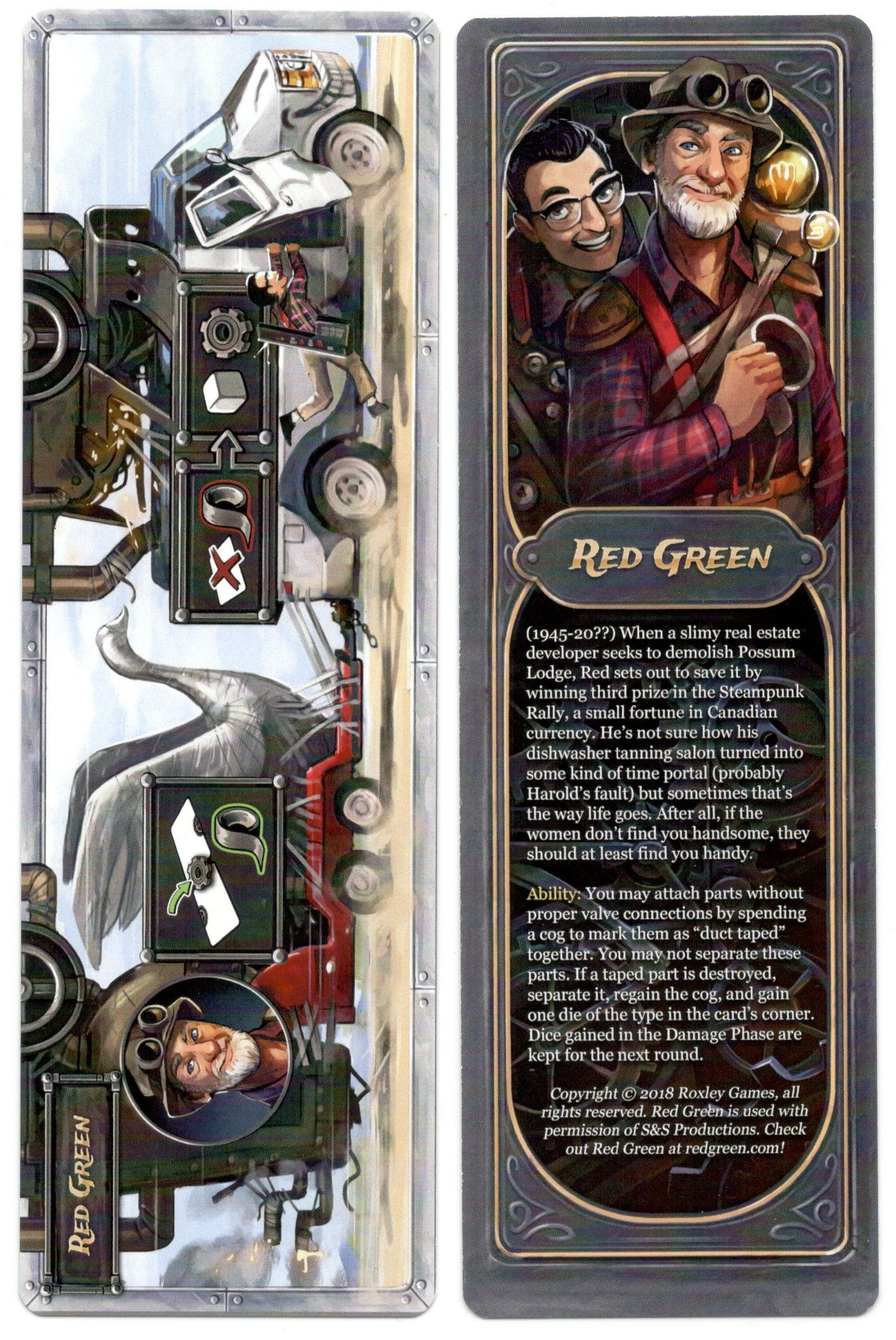 Steampunk Rally: Red Green box art