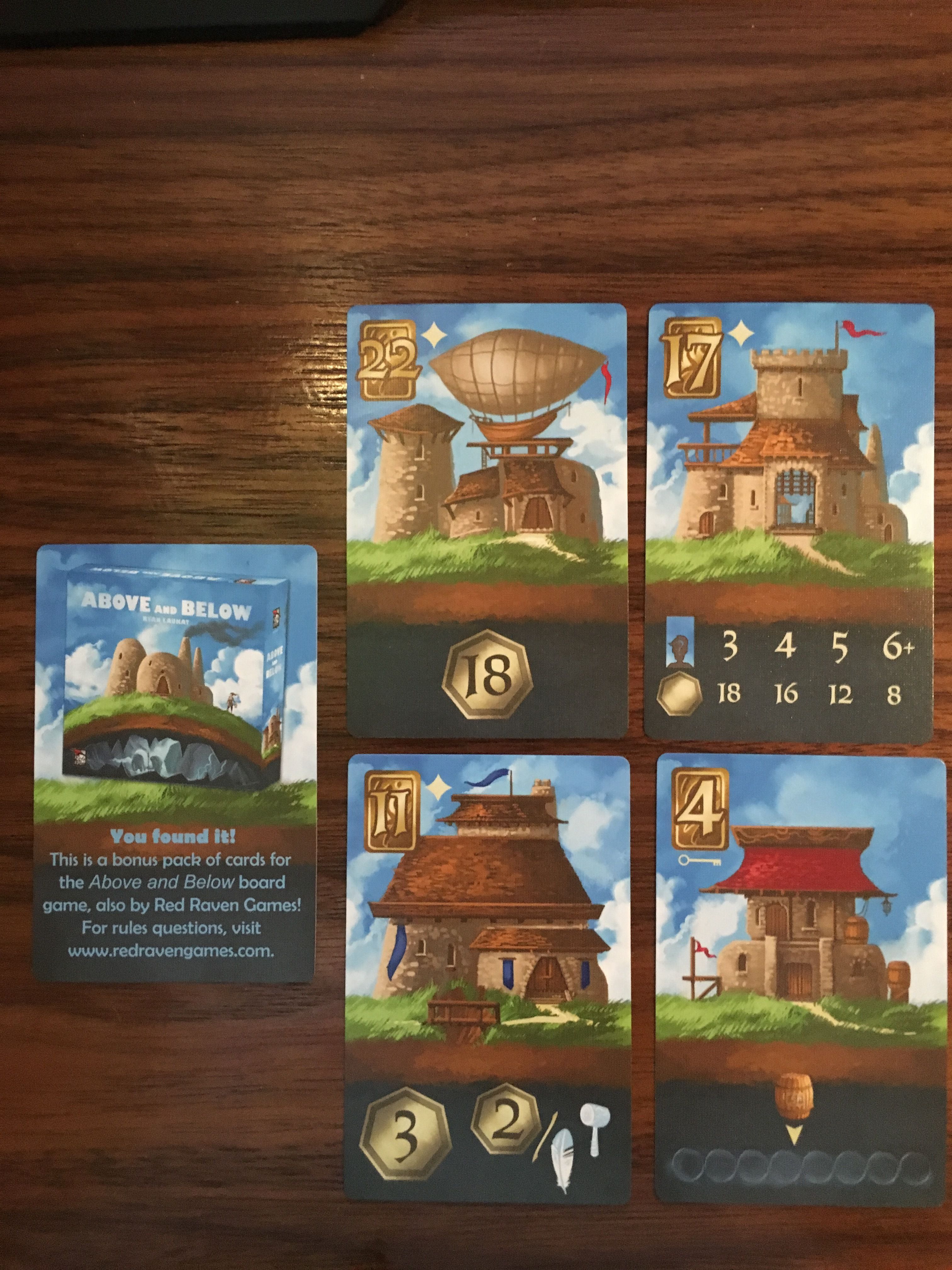 Above and Below: Megaland Bonus Cards doboz