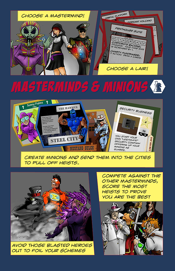 Masterminds & Minions box art
