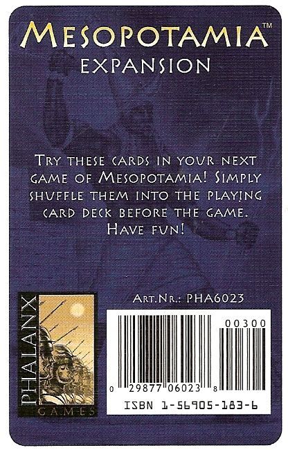 Mesopotamia: Expansion box art