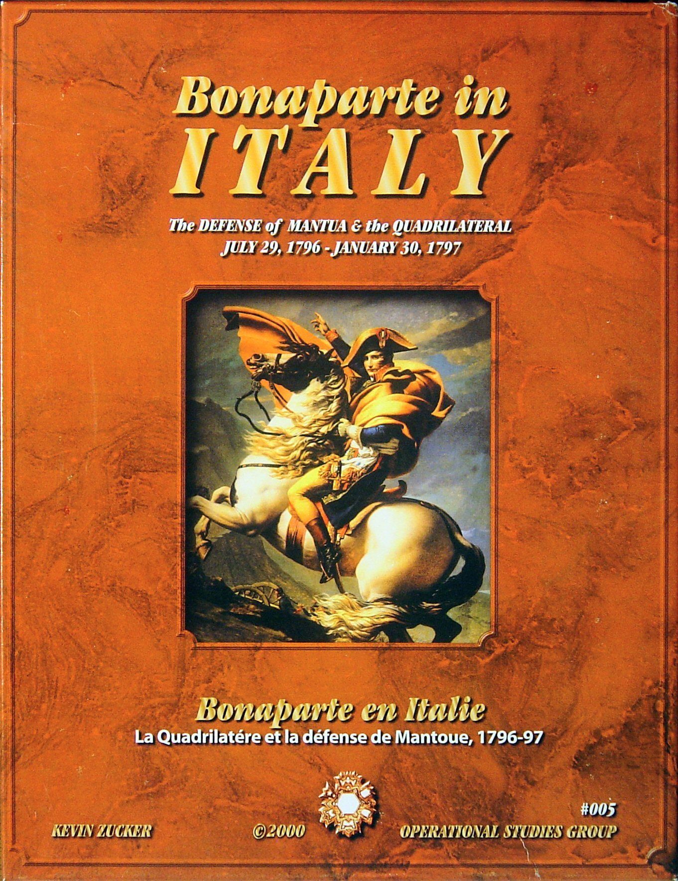 Bonaparte in Italy: The Defense of Mantua & the Quadrilateral, July 29, 1796 - January 30, 1797 doboz