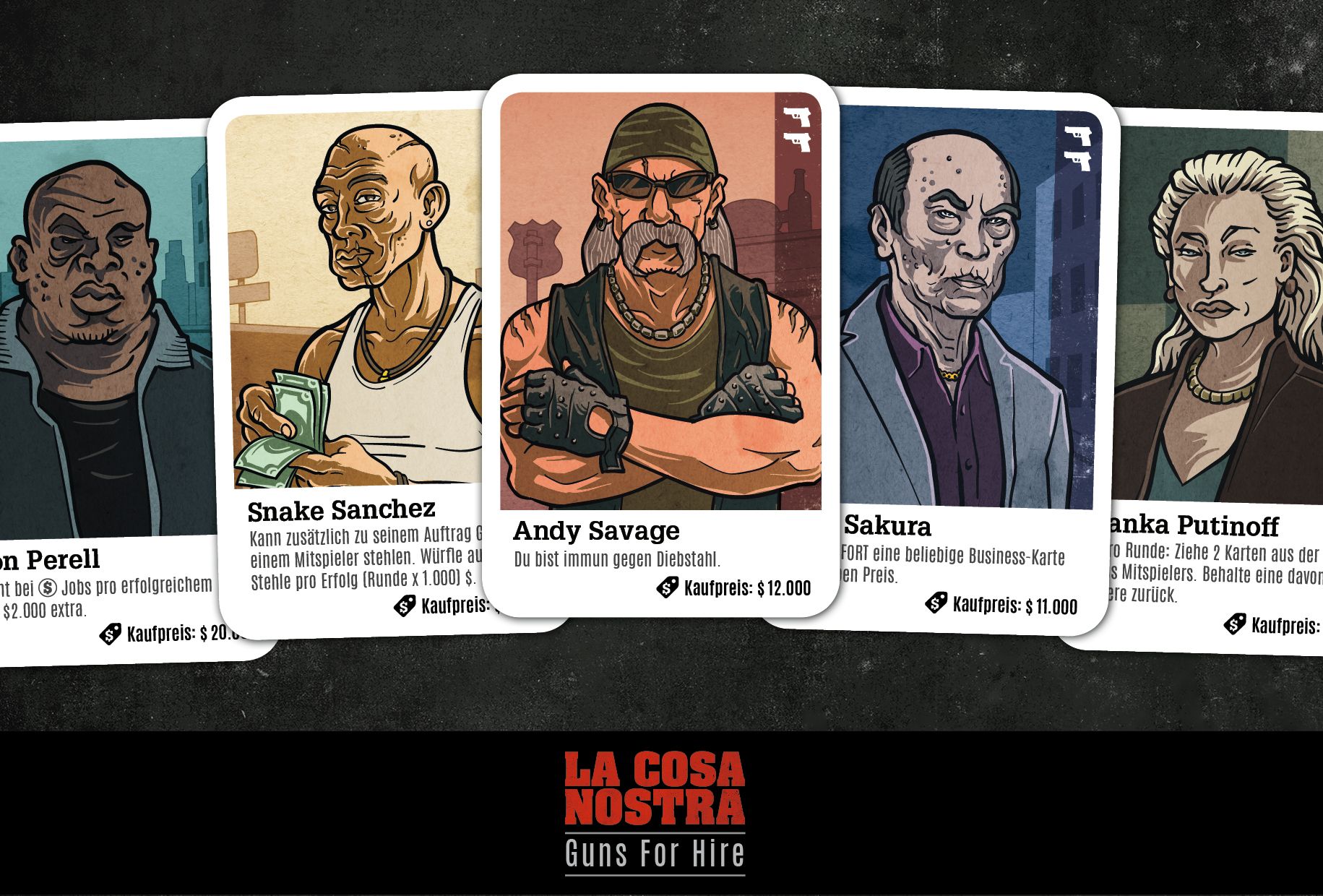 La Cosa Nostra: Guns for Hire – Verstärkung box art
