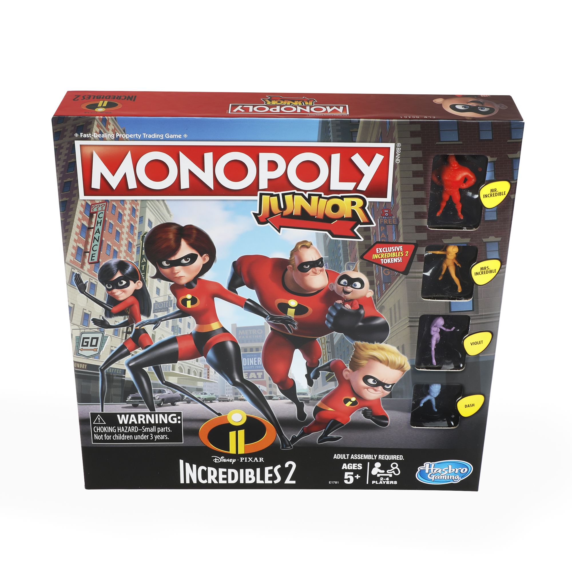 Monopoly Junior Game: Disney/Pixar Incredibles 2 Edition doboz
