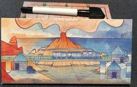 Railroad Ink: Promo Board #1 – Blue Train