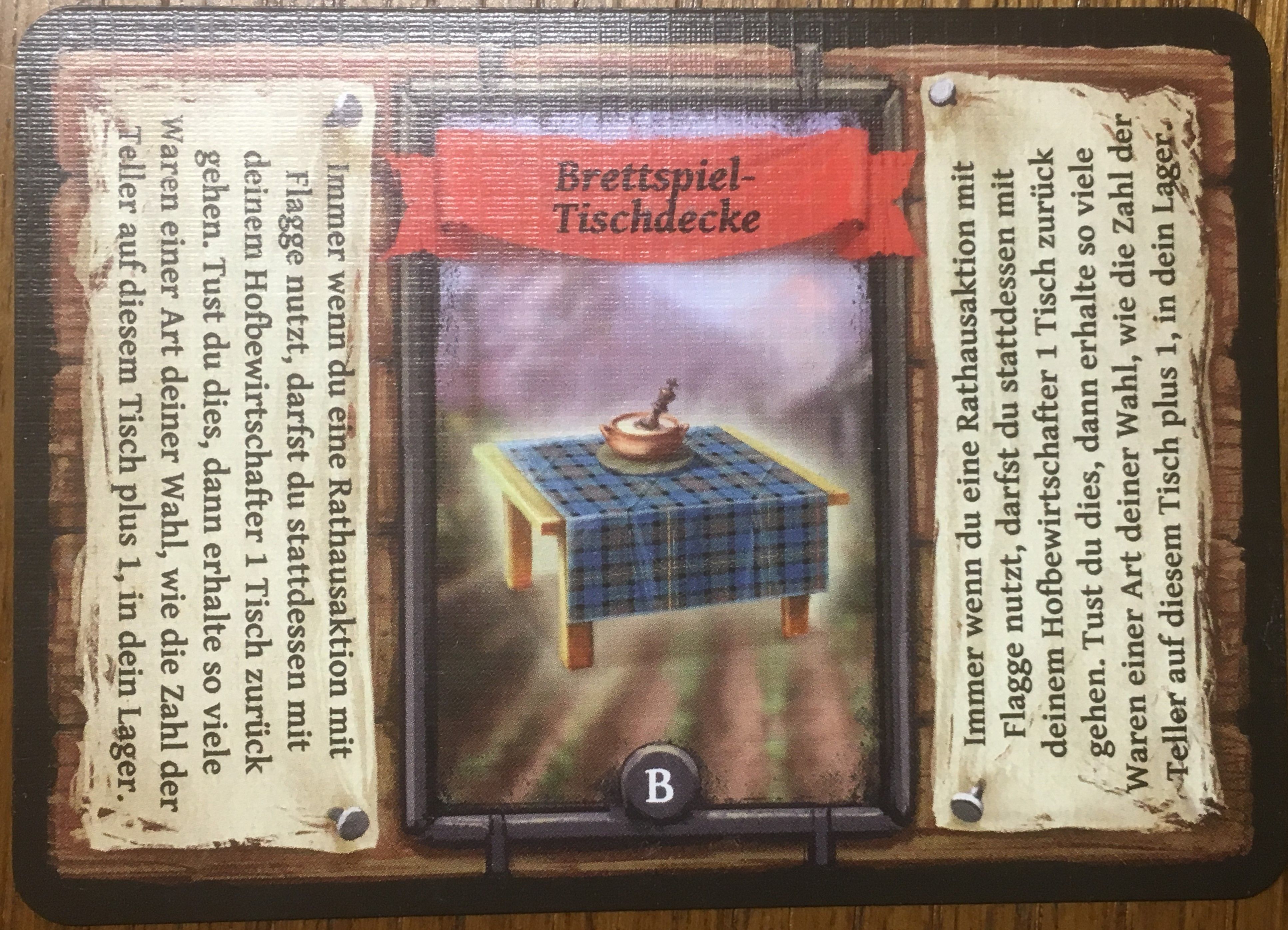 Reykholt: Brettspiel-Tischdecke Promokarte box art