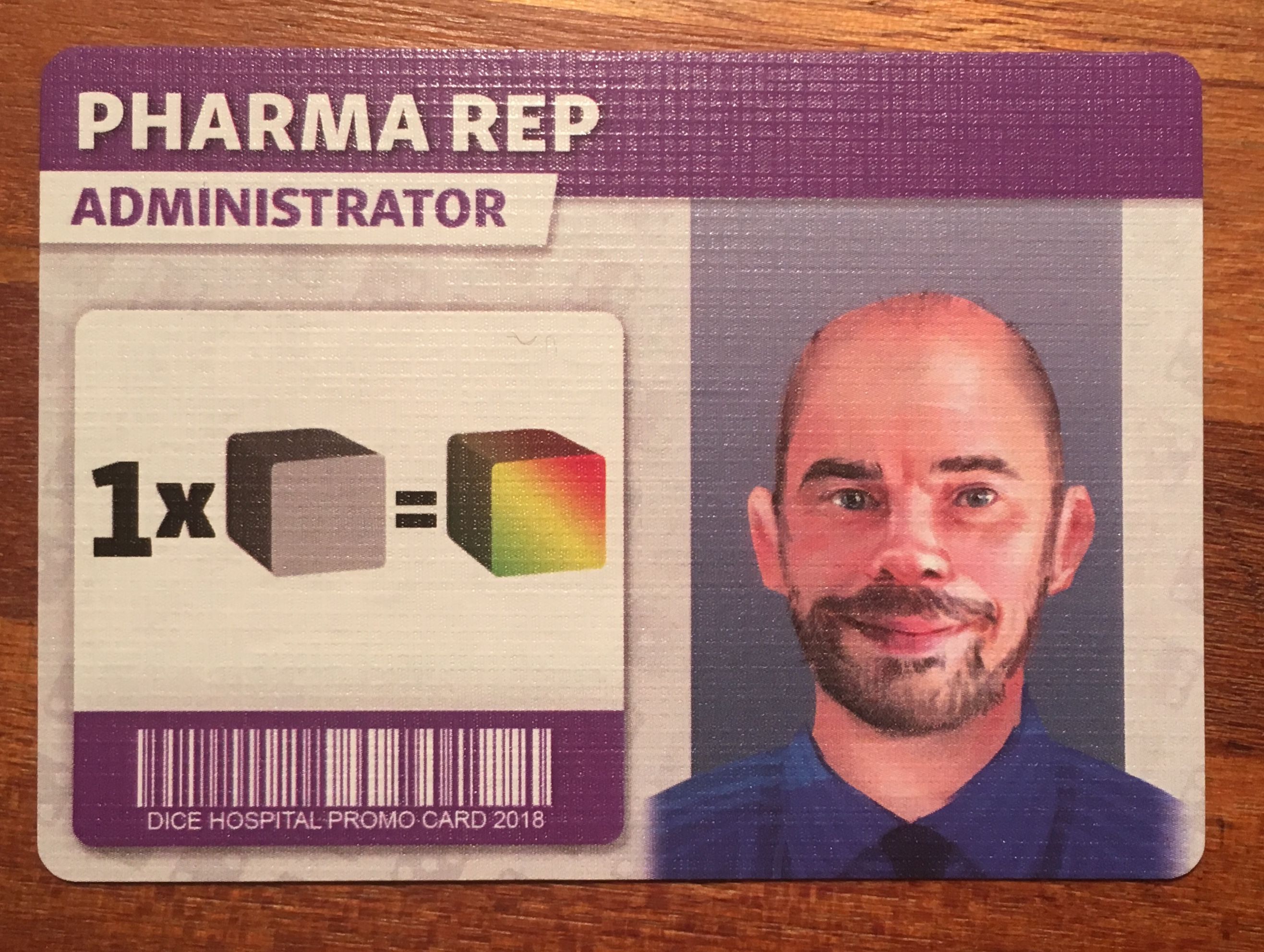 Dice Hospital: Pharma Rep Administrator Promo Card box art