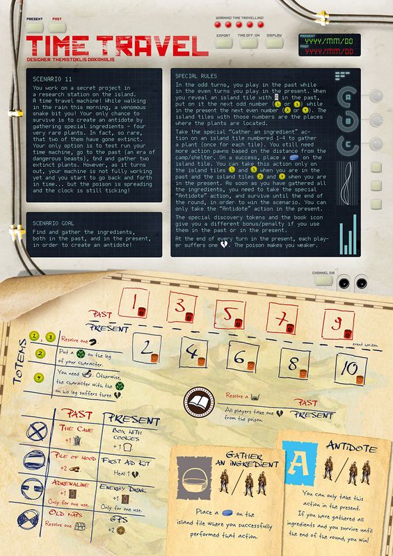 Coperta Robinson Crusoe: Adventures on the Cursed Island – "Time Travel" Scenario
