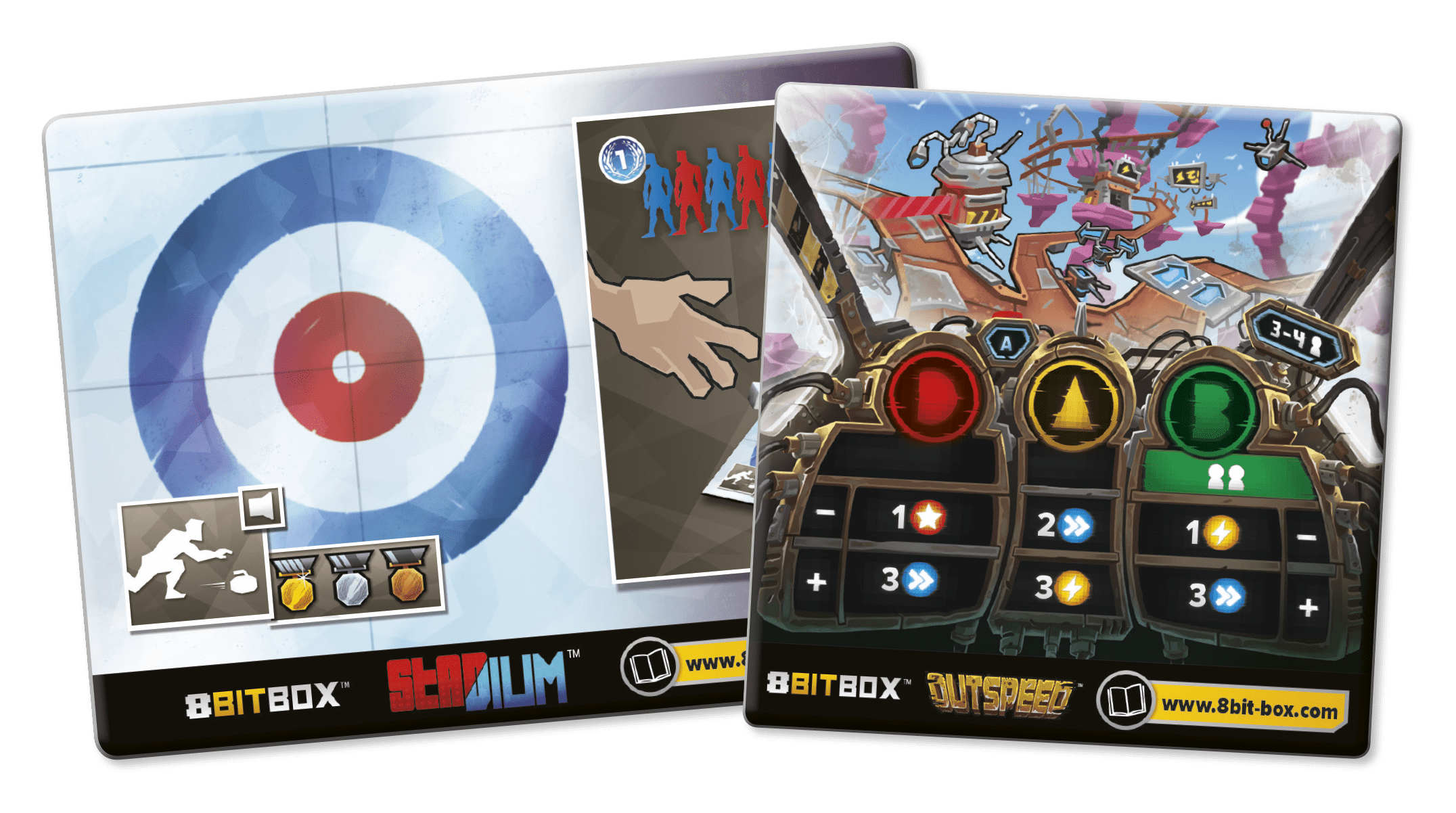Coperta 8Bit Box: Outspeed and Stadium – Goody Tiles