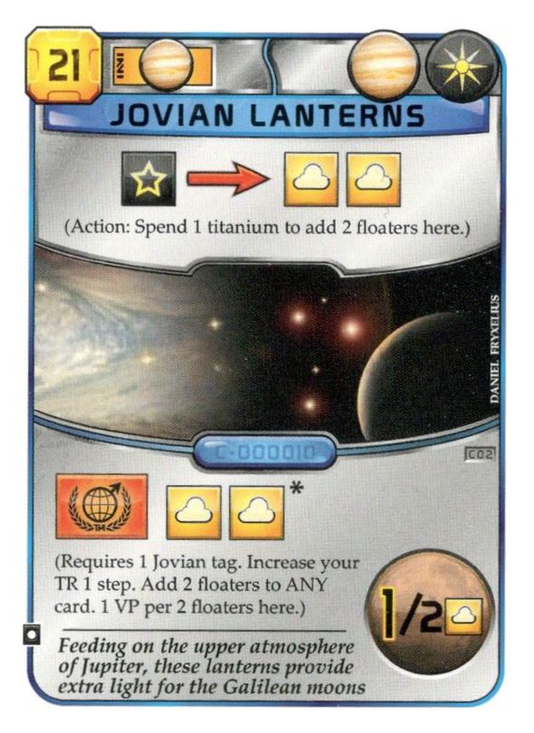 Terraforming Mars: Jovian Lanterns Promo Card box art