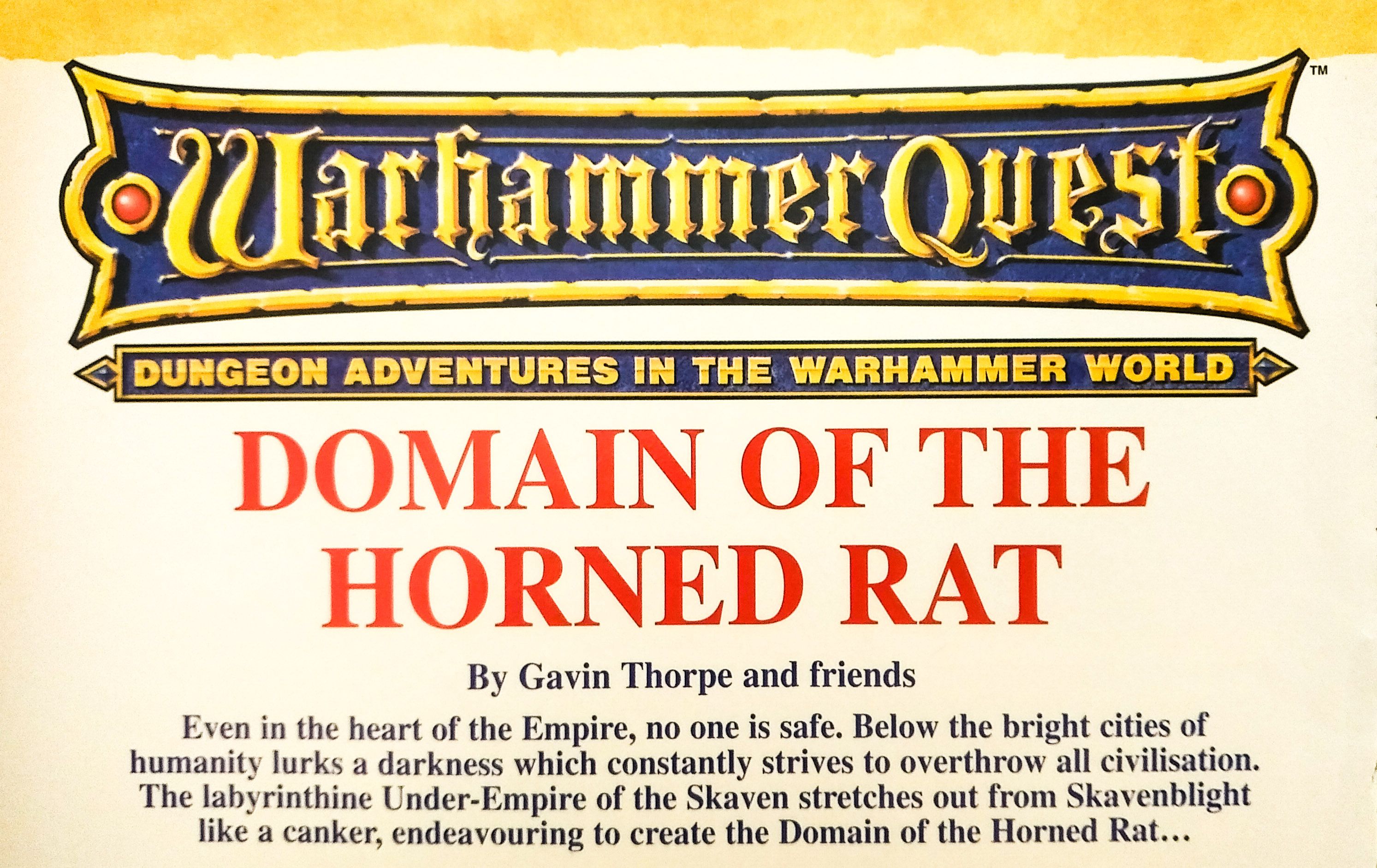 Warhammer Quest: Domain of the Horned Rat box art