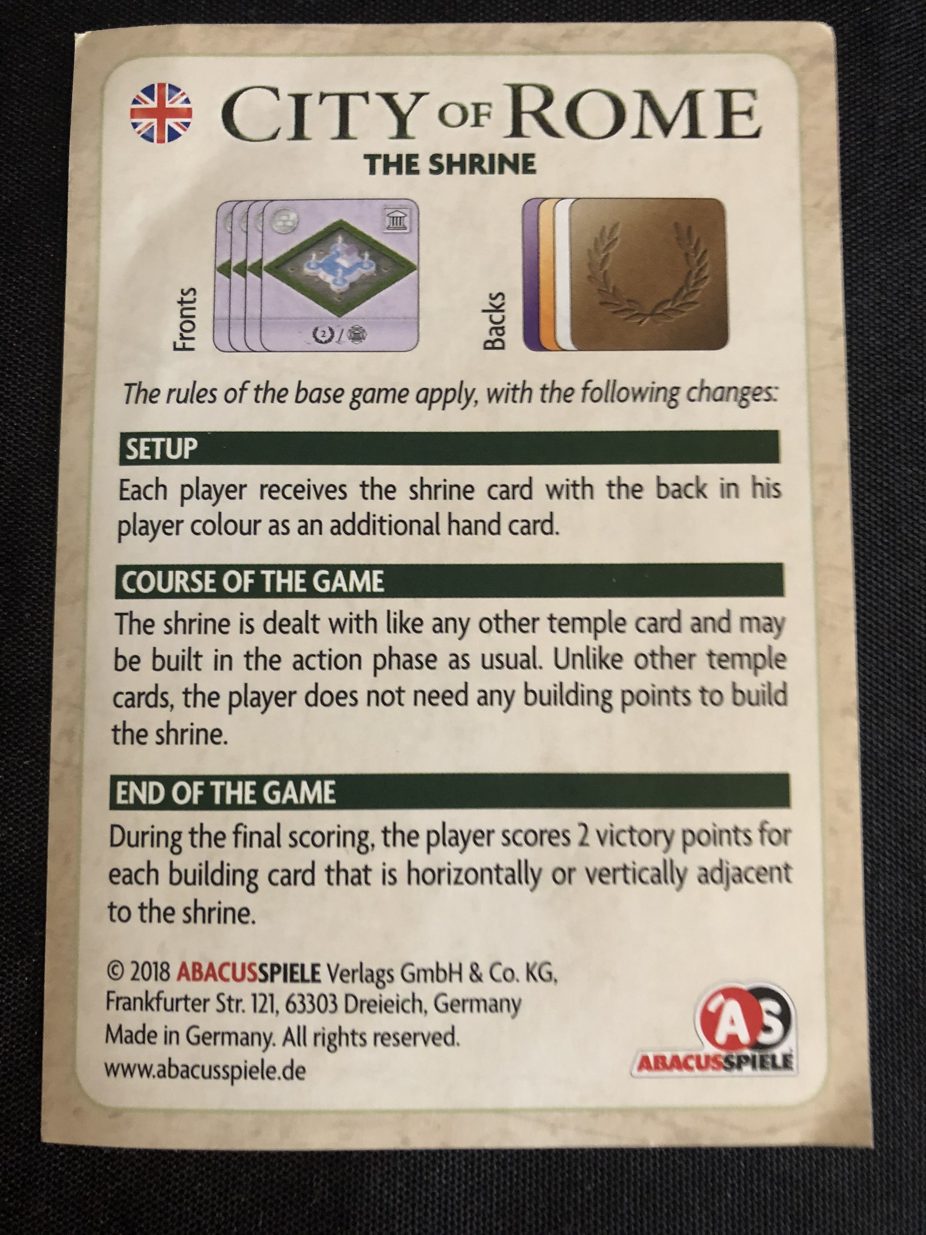 The Great City of Rome: The Shrine box art