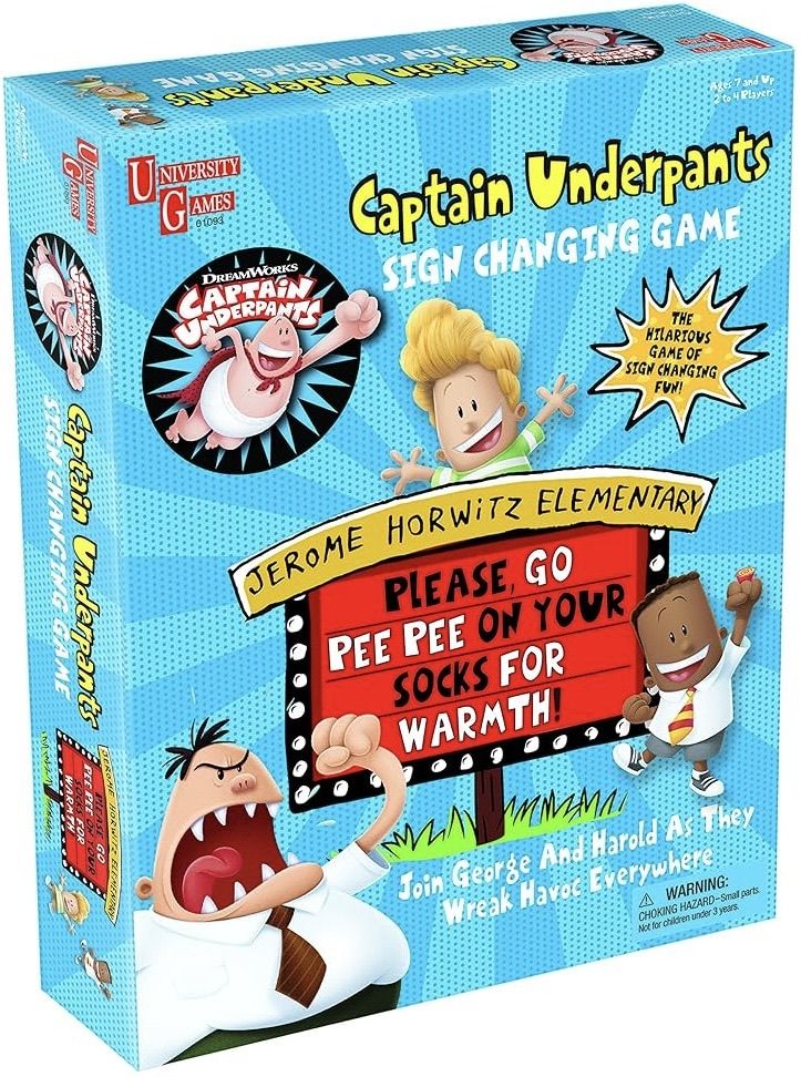 Captain Underpants Sign Changing Game doboz