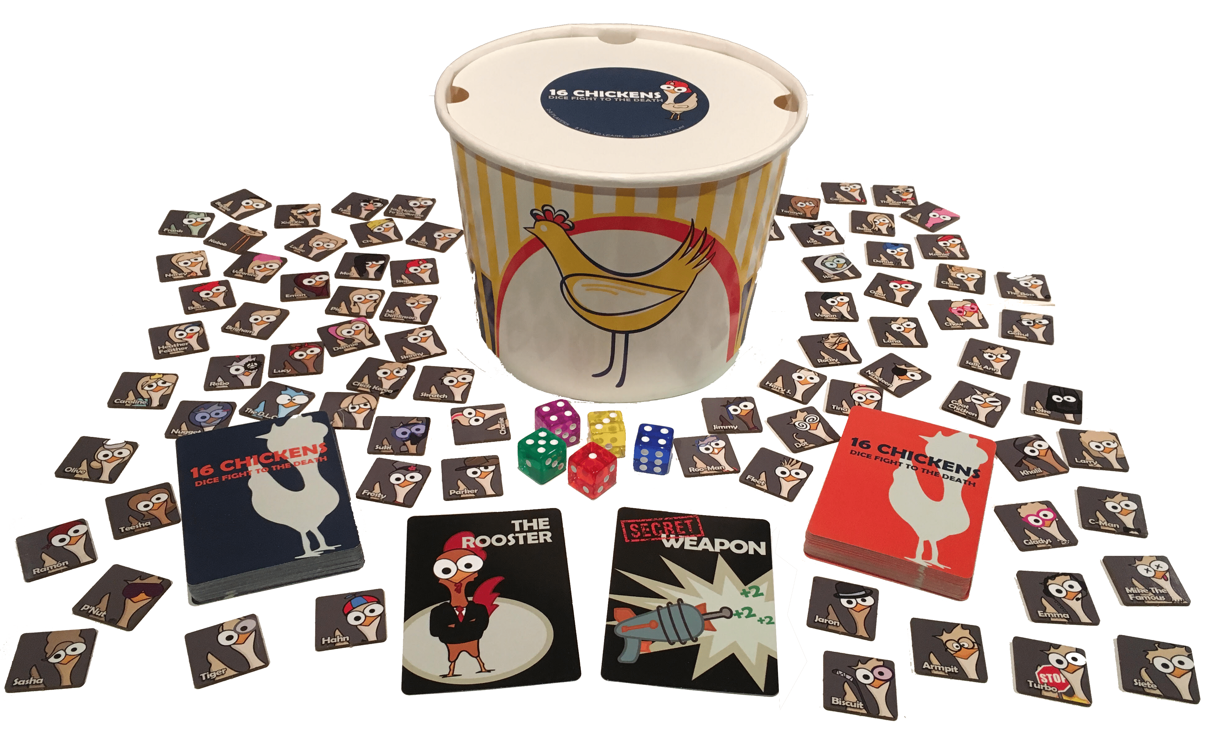16 Chickens Dice Fight to the Death box art