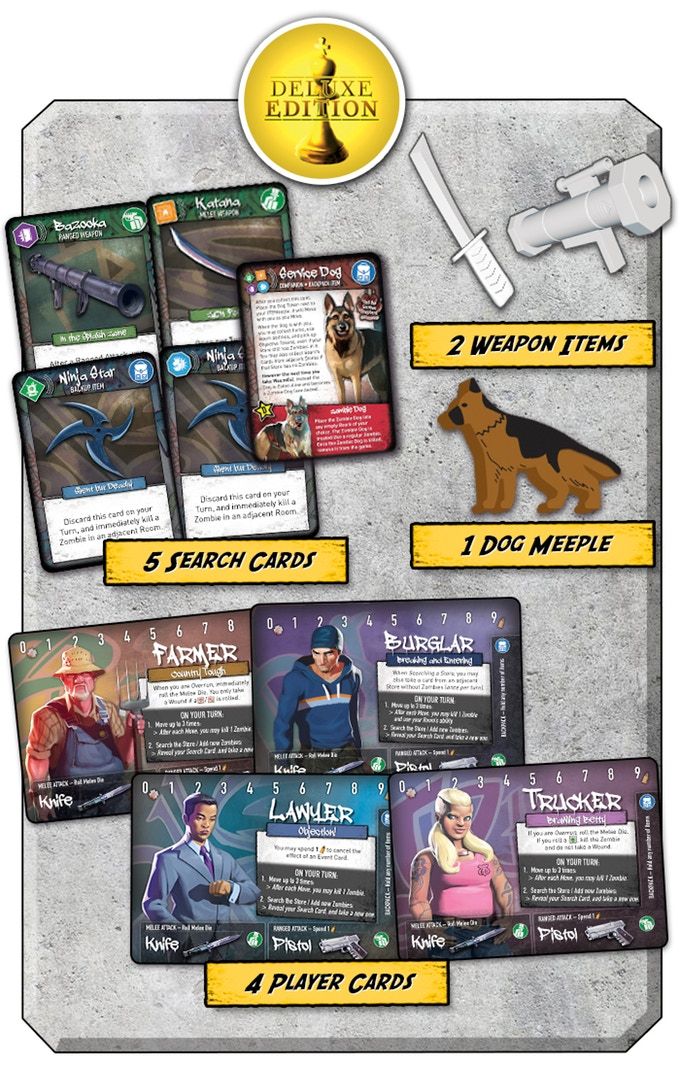 Tiny Epic Zombies: Kickstarter Deluxe Promo Pack box art