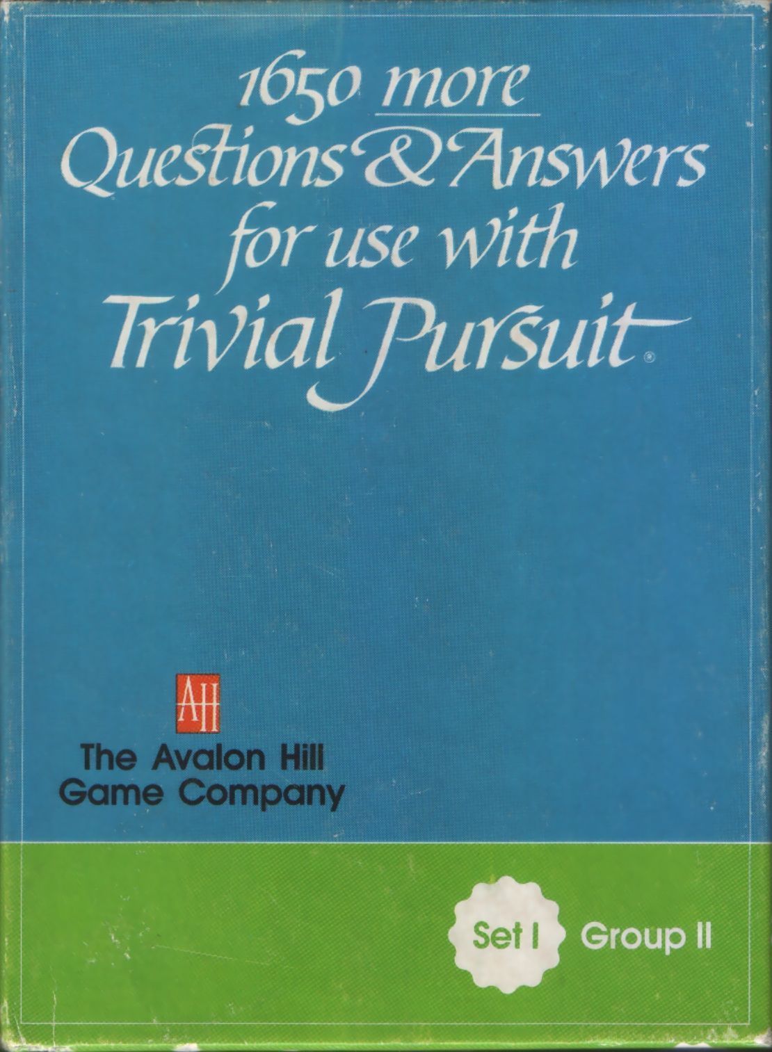 1650 more Questions & Answers for use with Trivial Pursuit: Set I, Group II box art
