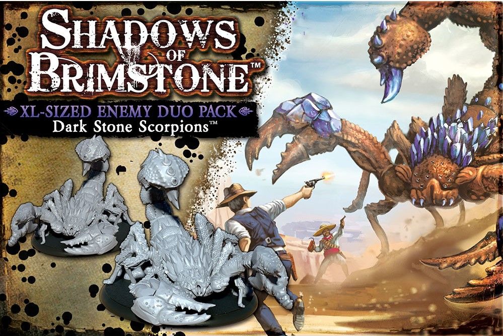 Shadows of Brimstone: Dark Stone Scorpions XL-Sized Enemy Duo Pack box art