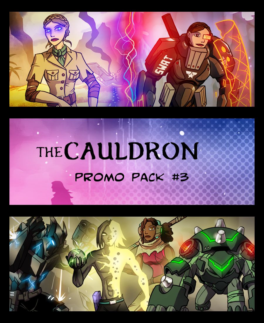The Cauldron: Promo Pack #3 (fan expansion for Sentinels of the Multiverse) doboz