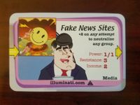 Illuminati: Fake News Sites Promo Card