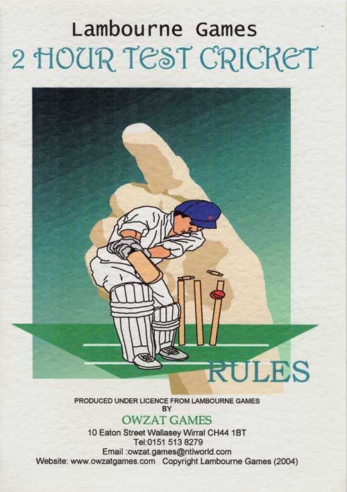 2 Hour Test Cricket box art