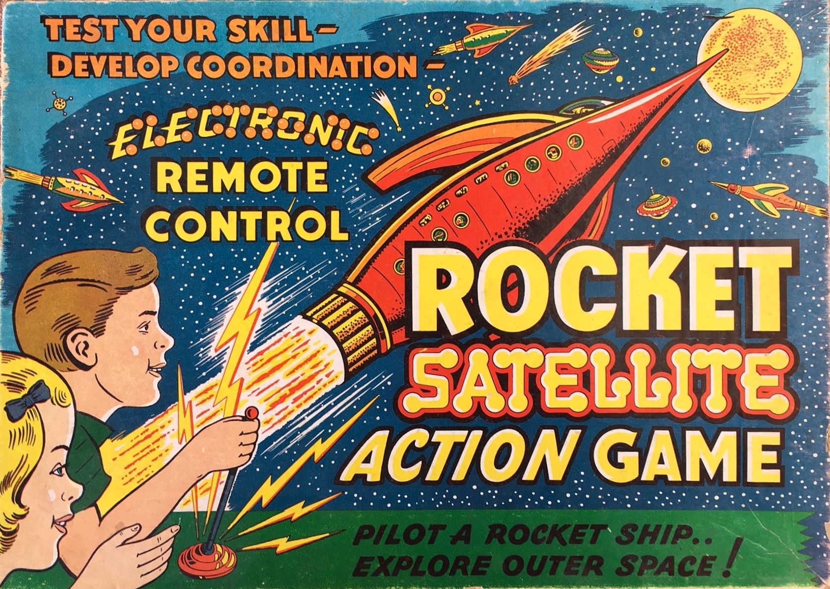 Rocket Satellite Action Game box art