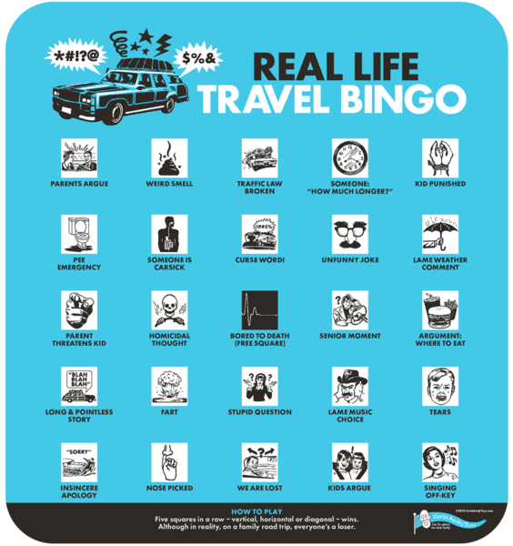 Real Life Travel Bingo box art