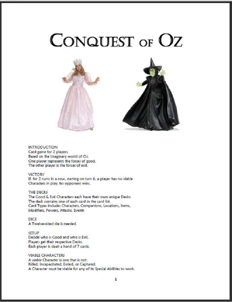 Conquest of Oz box art