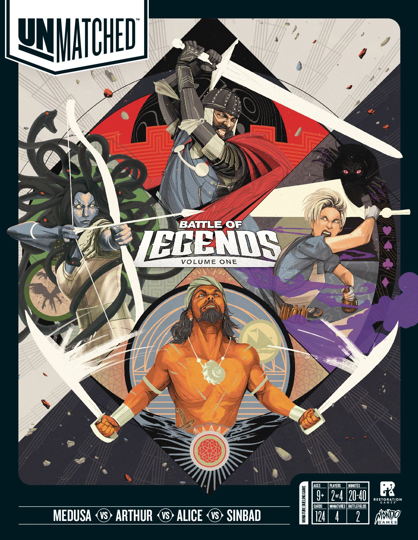 Unmatched: Battle of Legends, Volume One box art
