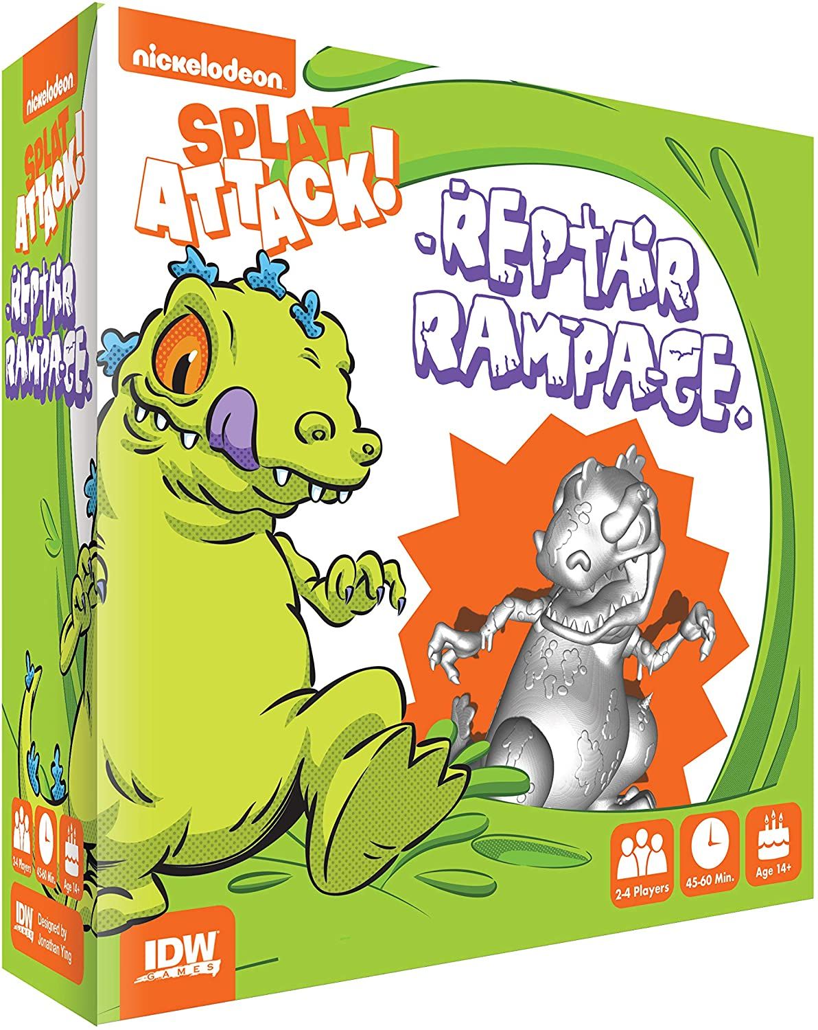 Nickelodeon Splat Attack! Reptar Rampage box art