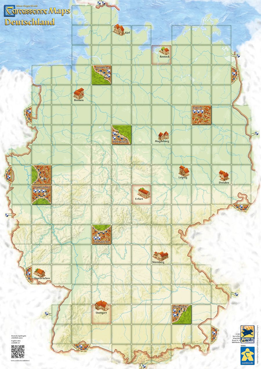 Carcassonne Maps: Deutschland box art