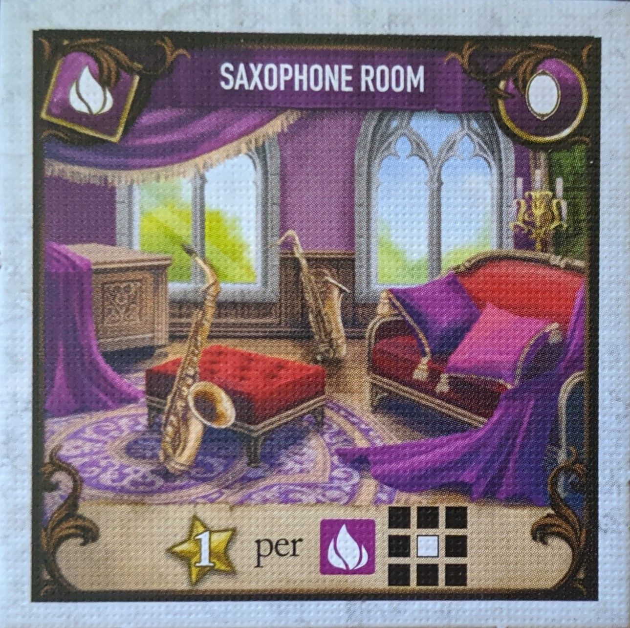Between Two Castles of Mad King Ludwig: Saxophone Room Promo Tile doboz