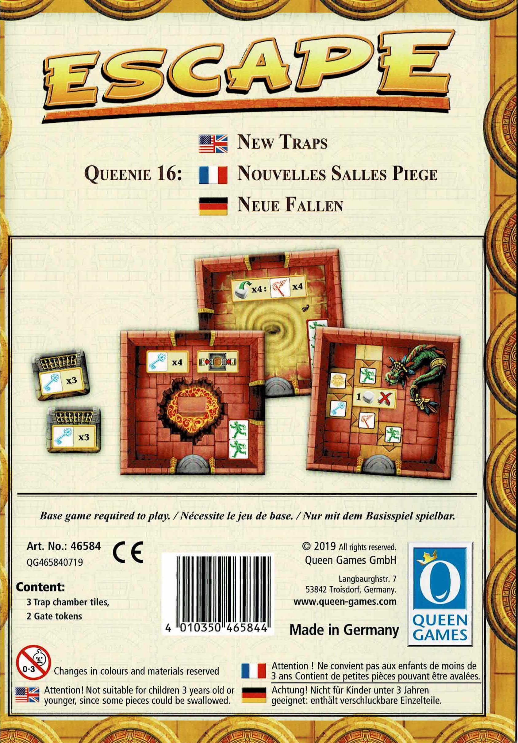 Escape: The Curse of the Temple – Queenie 16: New Traps box art