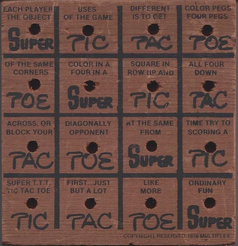 Coperta Super Tic Tac Toe